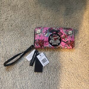 Ed Hardy Multicolor Tattoo-Inspired Wristlet